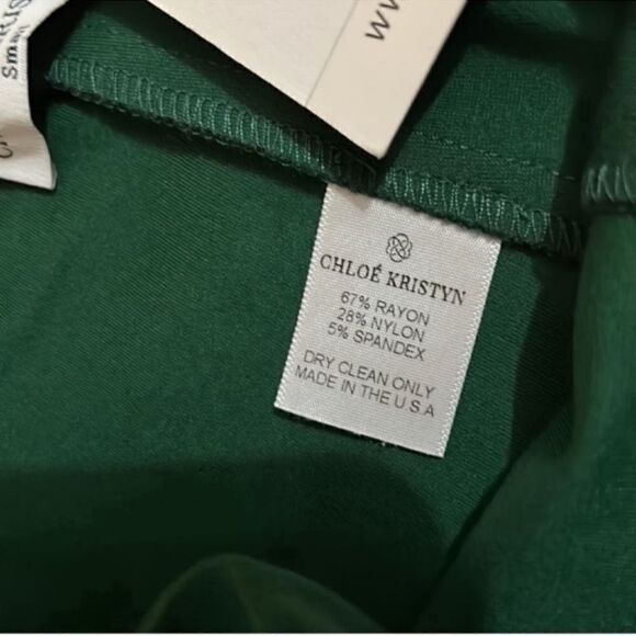 Chloe Kristyn Naomi Green Ankle Leggings/ Pants (Size Small) - Picture 6 of 7